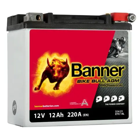 Banner Bike Bull AGM Pro ETX51421 Startbatteri Begränsat erbjudande